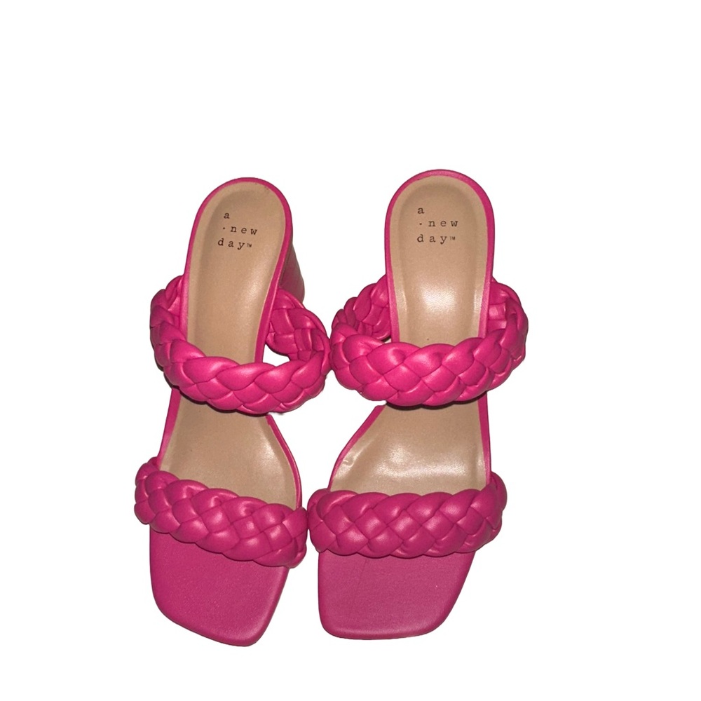 A New Day Pink Braided Heel Sandals🤩🤩🔥🔥